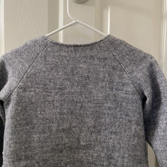 Peek Kids Girls Gray Wool Blend Coat Jacket Size Large 8 - Picture 11 of 12